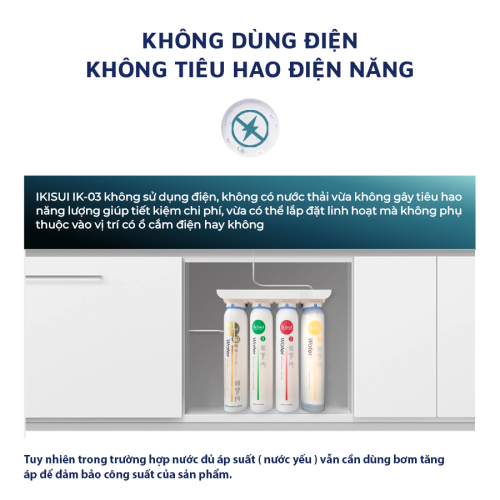 Bộ lọc nước Nano 4 cấp giữ khoáng IKISUI IK-03